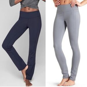 athleta * XS P * SET OF 2 Skinny Up straight leg mini flare pant short petite